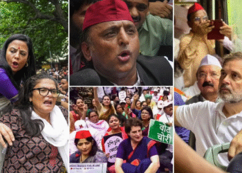 “भारत निर्वाचन आयोग के खिलाफ दिल्ली में हंगामा: राहुल गांधी, प्रियंका समेत विपक्षी नेता हिरासत में”