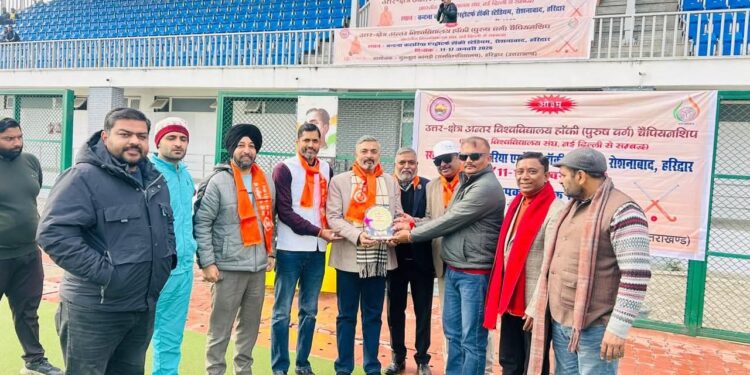गुरुकुल कांगड़ी विश्वविद्यालय की मेजबानी में अंतर विश्वविद्यालय हॉकी प्रतियोगिता ने पकड़ा जोर