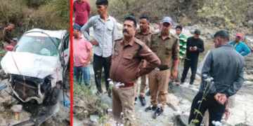 कूपी बैंड पर कार खाई में गिरी, पीएनबी के हेड कैशियर की दर्दनाक मौत…