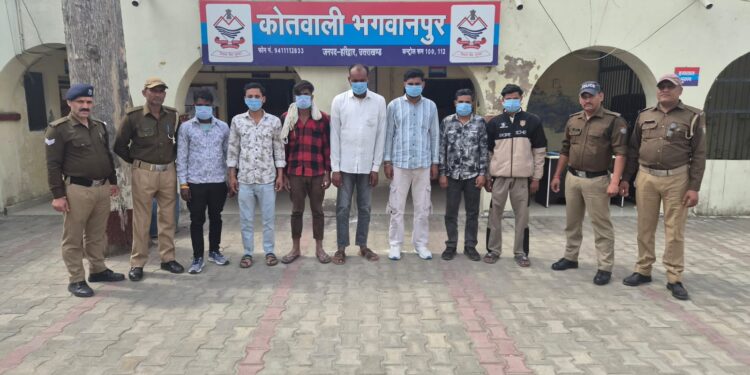 भगवानपुर में गोवंश के साथ क्रूरता पर पुलिस की बड़ी कार्रवाई…